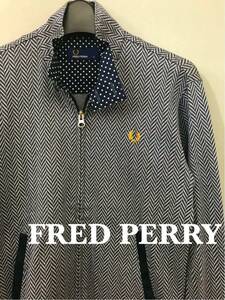 フレッドペリー FRED PERRY バリントンジャケット ブルゾン メンズ Sサイズ ネイビー系 ファッション 衣類 ！■