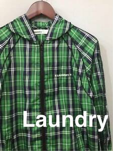 ランドリー Laundry ウィンドジャケット メンズ Mサイズ チェック 緑 ！☆