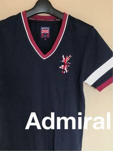 アドミラル admiral 半袖 シャツ メンズ Mサイズ ネイビー系 ファッション ！▽