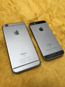 Apple iPhone SE 第一世代 SIMフリー 64GB バッテリー100% と iPhone 6s のセット ジャンク