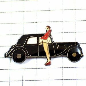  pin badge * Citroen black . car sexy short pants girl CITROEN-TRACTION FRANCE* France limitation pin z