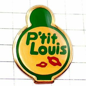 ピンバッジ・チーズ会社プチルイ花 PTIT-LOUIS◆フランス限定ピンズ◆レアなヴィンテージものピンバッチ