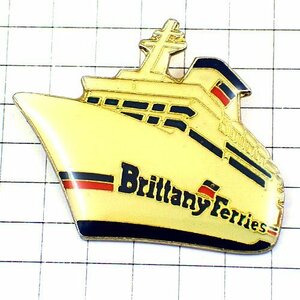  pin badge * Ferrie boat boat yellowtail ta knee Ferrie large passenger boat * France limitation pin z* rare . Vintage thing pin bachi