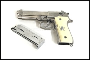 東京)東京マルイ ベレッタ M92F クロームステンレス ガスブローバック グリップ交換品