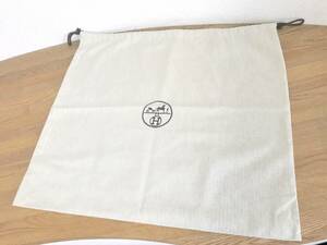 【超美品・新色】エルメス ガーデンパーティー の 保存袋 保管 布 巾着 袋 バッグ 保存用 ベージュ 白 ヘリンボーン ツィリー ツイリー