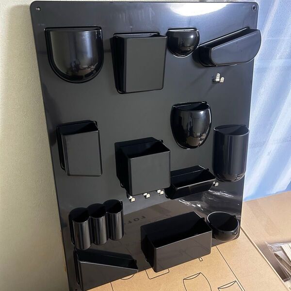 ウォールシェルフ 壁面収納 ウーテンシロ 黒 リプロダクト スペースエイジ 新品 リプロダクト