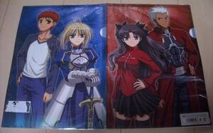  new goods * theater version Fate/stay night* clear file *A4*2 pieces set *