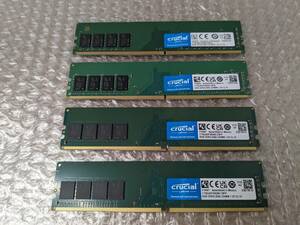 Crucial DDR4-2666 UDIMM 8GB CT8G4DFS8266 デスクトップ用メモリー 4枚32GB