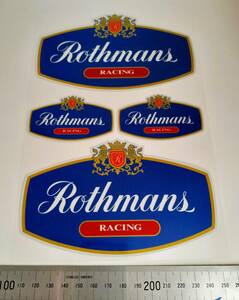 ☆★ Rothmans 反射ステッカー ロスマンズ 大２枚 小２枚セット 素敵なステッカーだよ☆彡 【嬉しいね♪送料無料】★☆
