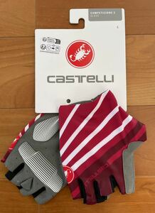 新品　Castelli カステリ　COMPETIZIONE 2　指切りグローブ　Lサイズ　送料無料　残1