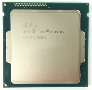 Intel CPU Core i5 4570S ×1枚 2.90GHz SR14J 4コア ソケット FCLGA1150 デスクトップ用 BIOS起動確認済 即決【中古品】【送料無料】