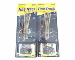  postage 185 jpy #cd316#VTOMYTEC TOMIX N gauge FineTrack 1271 electric Point N-PR541-15(F) 2 point [sin ok ][ click post shipping ]