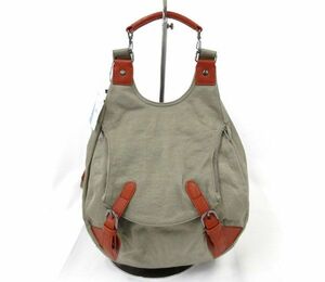  postage 300 jpy ( tax included )#yk775# lady's PRIMU CRESCENT rucksack brown group [sin ok ]