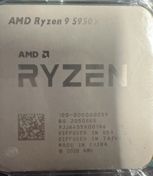 ＜ジャンク品＞■ AMD Ryzen9 5950X CPU　通電のみ・起動できません