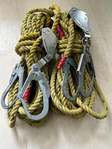 No.7 parent . rope .. vessel approximately 15m 2 pcs set used free shipping 