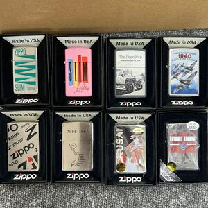 501. Zippo ジッポ オイルライター 8点セット まとめ売り 比較的綺麗 未使用あり