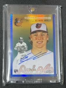 【大活躍中】mlb topps chrome platinum 2023 auto gunnar henderson rc 直筆サインカード /150 オリオールズ