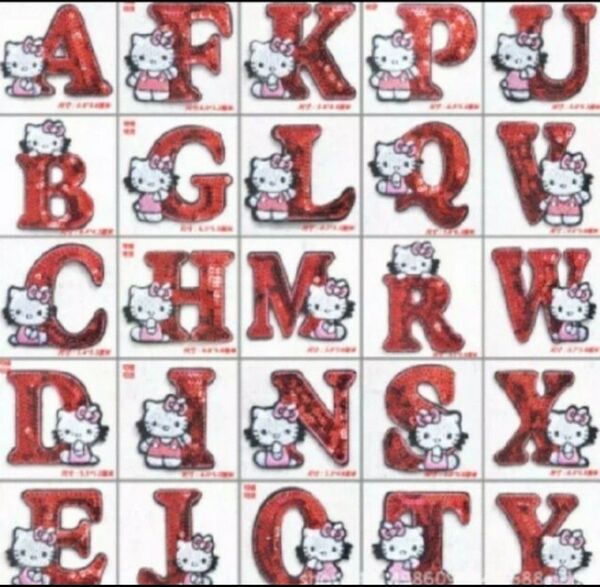 2枚で698円!! ハローキティ アイロンワッペン
