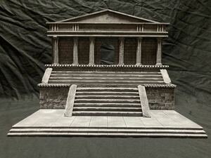 そびえる大神殿A ジオラマベース　ハンドメイド　ジオラマ完成品