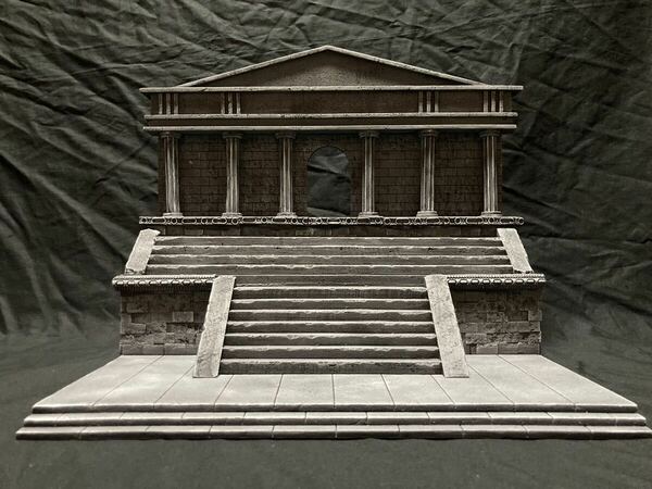 そびえる大神殿C ジオラマベース　ハンドメイド　ジオラマ完成品