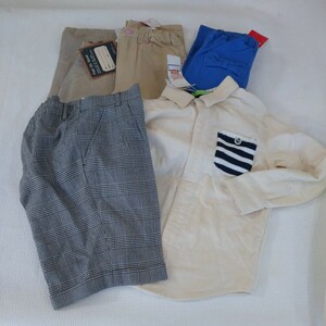 a22 new goods unused goods tag attaching child clothes Miki House MIKI HOUSE trousers tops set sale size 130 Western-style clothes pants tops 