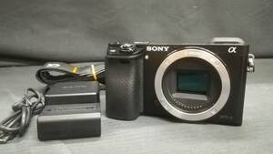 [ прекрасный товар!]SONY Sony α6000 ILCE-6000 корпус 2430 десять тысяч пикселей беззеркальный однообъективный камера / рабочий товар 