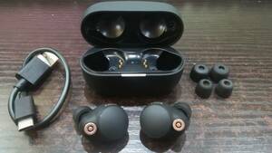 [ beautiful goods!]SONY Sony WF-1000XM4 noise cancel ring wireless earphone / black / operation goods 