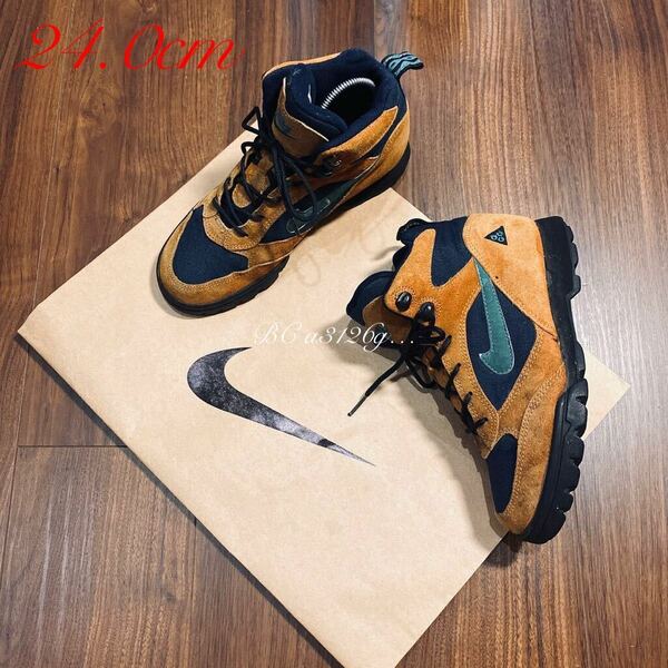 NIKE ACG Caldera High 24.0cm ナイキ カルデラ ハイ ブーツ シューズ トレッキング トレイル Vintage 95年製 希少 185054 432