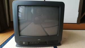 完動品#前面蓋無し、汚れは有り■NEC カラーテレビジョン受信機/C-14R39型 ICトランジスタ式■14インチ/ブラウン管 テレビ 業務用モニター