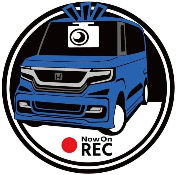 ご希望のカラーをご連絡下さい jf3 前期 ホンダ nboxカスタム ドラレコ ドライブレコーダー ステッカー プリント