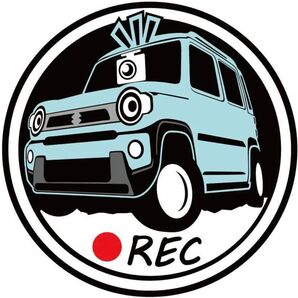 カラー変更承ります マンガ調 ハスラー ドラレコ ドライブレコーダー ステッカー 印刷