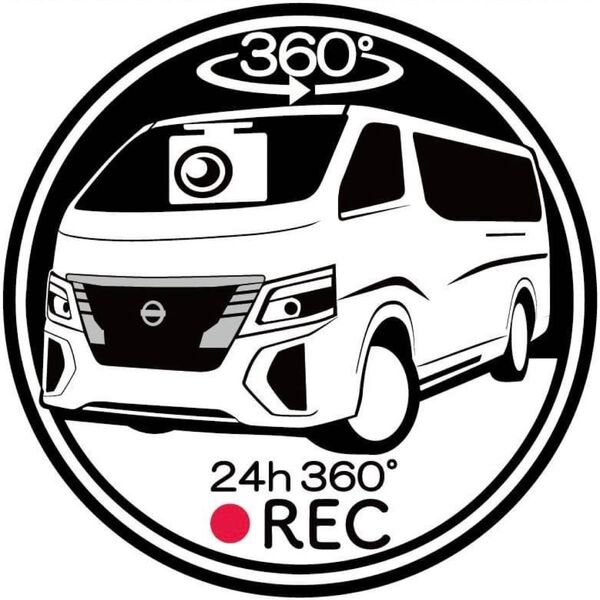 nv350 キャラバン カラー変更承ります ドラレコ ドライブレコーダー ステッカー プリント