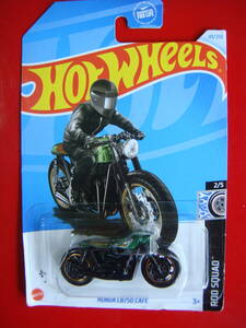 HOTWHEELS　ホンダ　CB７５０　カフェ　緑【レアミニカー】