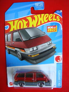 HOTWHEELS 1986 Toyota van adzuki bean color [ rare minicar ]