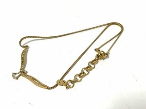 【中古】Christian Dior　クリスチャンディオール　ネックレス　ゴールド