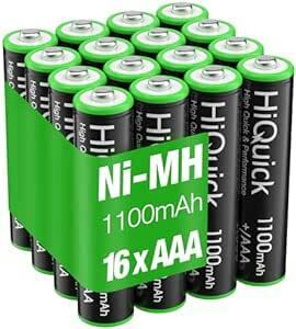 HiQuick single 4 rechargeable battery set 16ps.@ Nickel-Metal Hydride battery rechargeable single 4 approximately 1200 times circulation charge 1100mAh single four battery turtle 