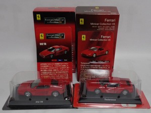 1/64【京商】フェラーリ　512TR（赤）&　テスタロッサ（赤）　2台セット
