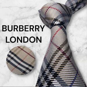 782 Burberry London バーバリー　ロンドン　ネクタイ　ノバチェック　厚め　高級