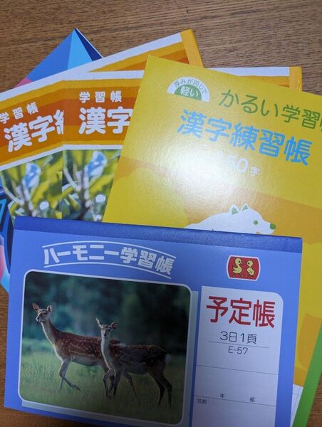 漢字練習 ノート150字 3冊 予定帳