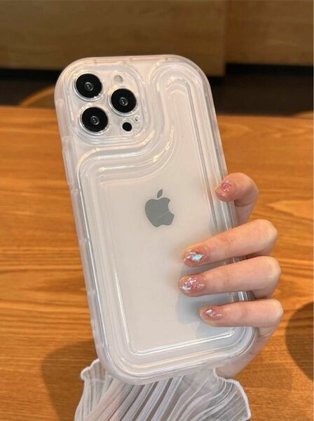 iPhone14　クリアケース 透明 シェイカー アイフォン スマホケース スマホカバー シャカシャカ ★オマケ有り★