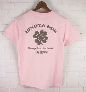 ST10753 BARNS OUTFITTERS バーンズアウトフィッターズ Tシャツ SMALL ピンク系（クリックポスト可）