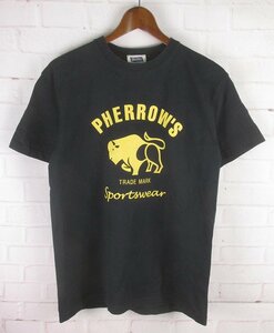 ST10668 Pherrow's フェローズ Tシャツ LG 40 ブラック（クリックポスト可）