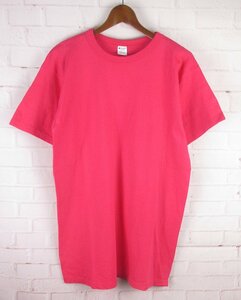 ST10886 1980's Champion チャンピオン Tシャツ トリコタグ LARGE ピンク系（クリックポスト可）