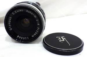 【#11231】　☆1円スタート☆　OLYMPUS オリンパス　レンズ　E.Zuiko Auto-W 1:4 f=25mm　カメラレンズ　周辺機器　ヴィンテージ