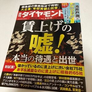 送料込即決 週刊ダイヤモンド 2024年6月15日号 特集 賃上げの嘘！本当の待遇と出世