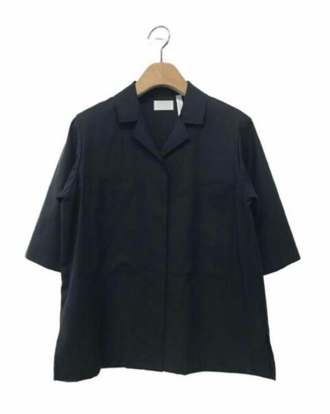 コルピエロ　オープンカラーシャツ　開襟シャツ　エストネーション　ブラック　黒 半袖シャツ