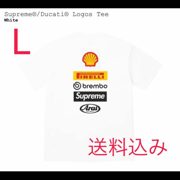 Supreme x Ducati Logos Tee white シュプリーム ドゥカティ ロゴ Tシャツ ホワイト