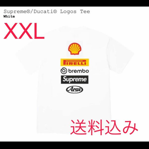 Supreme x Ducati Logos Tee white シュプリーム ドゥカティ ロゴ Tシャツ ホワイト