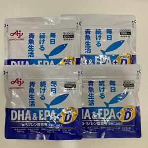 AJINOMOTO DHA＆EPA ＋ビタミンD 30日分 120粒　×4袋
