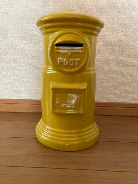 貯金箱 郵便ポスト 陶器 ポスト 昭和レトロ 置物 インテリア 郵便局